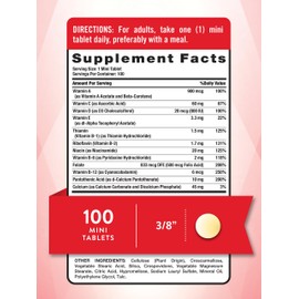 Nature's Truth One Daily Multivitamin | 100 Mini Tablets | for Men and Women | Non-GMO & Gluten Free Supplement