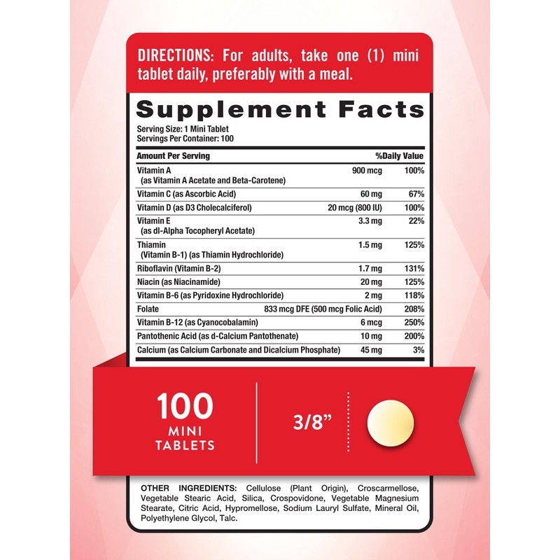 Nature's Truth One Daily Multivitamin | 100 Mini Tablets |