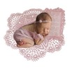 Ederafoto Newborn Photography Props 2 Pcs Baby Photoshoots Crochet Rug Posing Pillow Girl Boy Photo Layers (Pink B,Round)