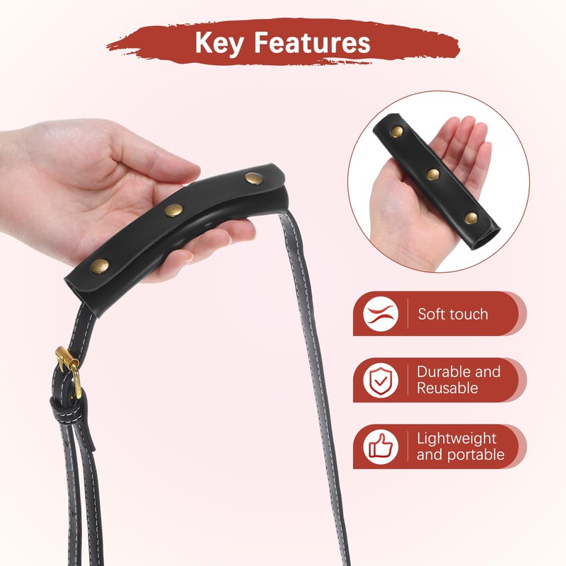 TIXIPEM Leather Handle Wrap [4PCS] - Handbag Handle Wrap Cover