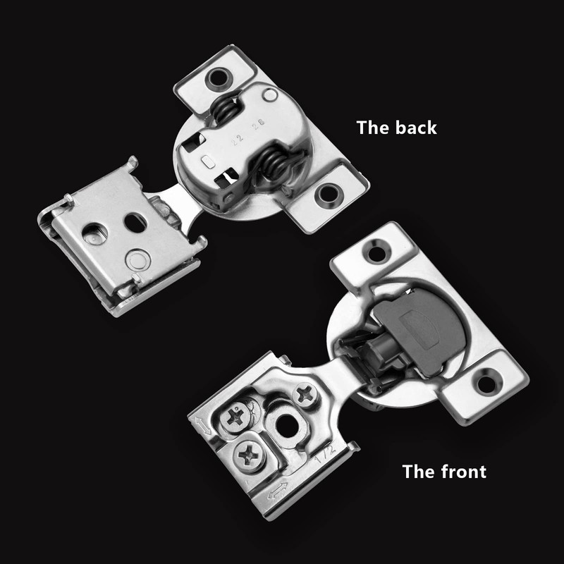 Redunest 1/2 Inch Overlay Soft Close Cabinet Hinges, 2 Pack