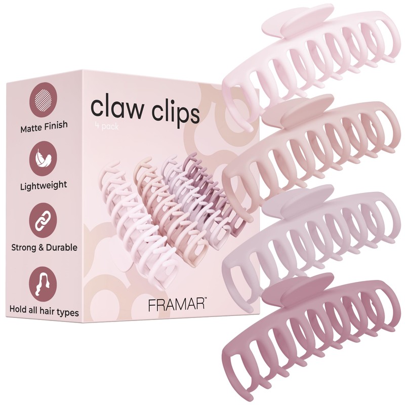 FRAMAR Pinzas para el cabello para cabello grueso - Pinza