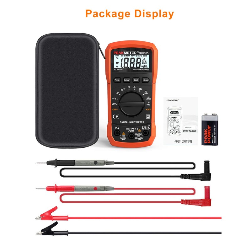 Digital Multimeter,Multimeter Tester, High Sensitivity Voltmeter Ammeter Ohmmeter NCV Circuit