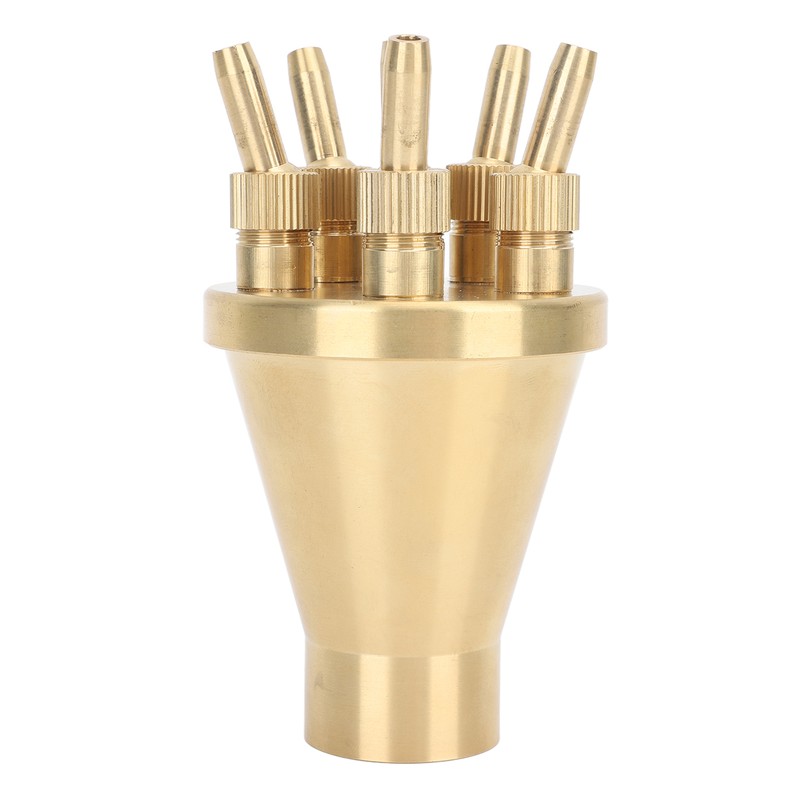 Copper Water Fountain Nozzle Direct Spraying Universal Adjust Pool Sprinkler