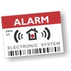 imaggge.com Electronic System Alarm Stickers, Pack of 12, Dimensions 7.4