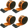 Bolvixor 4 Pack 4" x30' Winch Straps with Flat Hooks,
