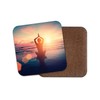 1 x Sunset Yoga Coaster - Beach Pilates Fitness Exercise