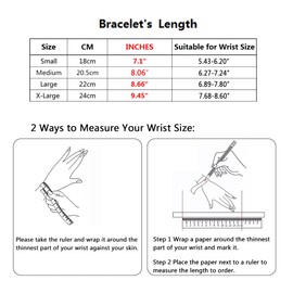 Wang Gao Elegent Love Stainless Steel Link Chain Blank Heart Charms Bracelet for Women Fits 5.43-6.2" Wrist Toggle Clasp Closure,Rose Gold