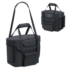 Compatible with ECOFLOW DELTA 2 Power Station Carry Bag, Powerstation Water-resistant Bag with Adjustable Shoulder Strap Compatible with Ecoflow Delta 2, with Portable Opennings for Outside