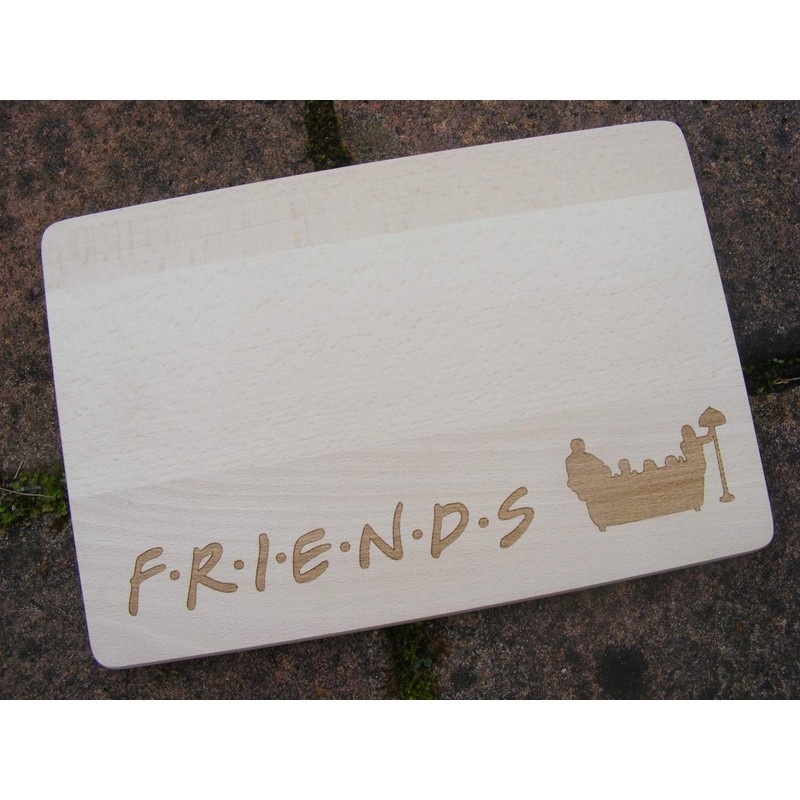 FastCraft FRIENDS TV SHOW WOODEN CHOPPING CUTTING CHEESE BOARD PLACE