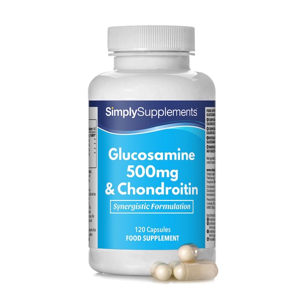Glucosamin 500mg & Chondroitin - 120 kapseln - Versorgung für 40 Tage - SimplySupplements