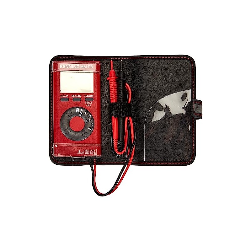 Benning 044084"MM P3" Digital Multimeter, Red/Black
