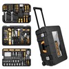 DEKOPRO 258 Piece Tool Kit with Rolling Tool Box Socket