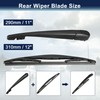 X AUTOHAUX Rear Windshield Wiper Blade Arm Set for Honda