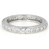 JTV White Cubic Zirconia Sterling Silver Eternity Band Ring for