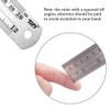 Ruler Metal Straight Edge Ruler Stainless Steel Ruler 6 Inch