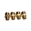 1/2" NPT Male to 3/8" NPT Male Brass Hex Nipple