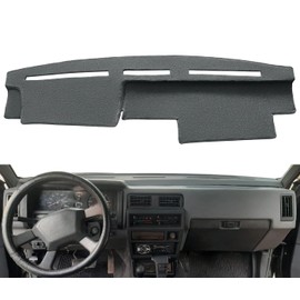 Dash Cover Mat Custom Fit for Nissan Pathfinder D21 Hardbody Pickup Truck 1986-1993, Dashboard Cover Pad Carpet Protector (Dark Gray) F77