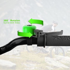 Binudum Bike Bell 2 Pack with Loud and Melodious Sound Classic Mini Bicycle Bell for Kids and Adults Bike Horn for Road, Mountain Bike for Scooter, MTB, BMX