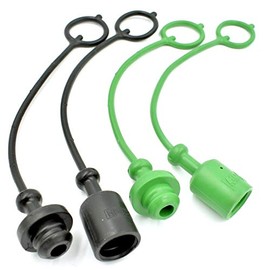 (4 Pack) Hydraulic Coupler Dust Plug & Cap Set replaces John Deere Fasse SW211-009, SW211-012, SW211-015, SW211-018, 211-009, 211-012, 211-015, 211-018 fits AR94522 LVA13231 LVA10908 AW28043