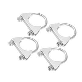 Motoforti Round U Bolt Muffler Exhaust Clamps for Car / 1.75" ID 45mm / 4 Pcs Long-lasting