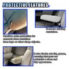 KITUREK 2PCS Car Front Seat Armrest Covers, Auto Seat Arm