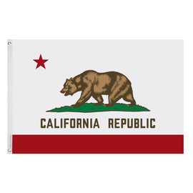 Yescom 3x5 Ft California State Flag CA Republic Bear Double Sided Fade Resistant Polyester Grommets Garden Banner