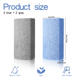 CVASNF Pack of 4 Trimming Stone for Dogs, Pumice Stone Dog Trimming Pet Pumice Stone Foot Care Pumice Stone Hair Removal Pet Hair Callus Remover Tool for Couch Furniture Bed Linen