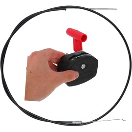 LSTORENICE 1Pcs Steel Lawn Mower Cord Lawn Mower Control Cable Universal Control Cable PVC with Throttle Switch Lever Handle Kit Compatible with Universal Repair Kit Electric Petrol