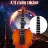 Violin Sticker, Violin Fingerboard Sticker, Removable 4/4 Violin Fiddle Finger