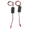Car LED Angel Eyes Light Guide 95mm/3.7in Purple Lighting 9‑36V