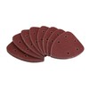 50pk Hook and Loop 140mm Sanding Triangle pads Discs Mixed