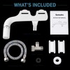 SAMODRA Ultra-Slim Non-Electric Bidet Attachment with Dual Nozzles, Adjustable Water