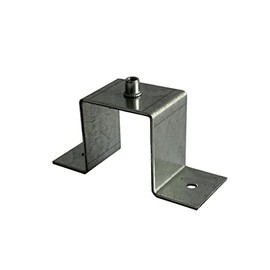 Clamp Clamp for Square Tube, Square 20 x 20 to 60 x 60 mm Galvanised (20 x 20 mm)