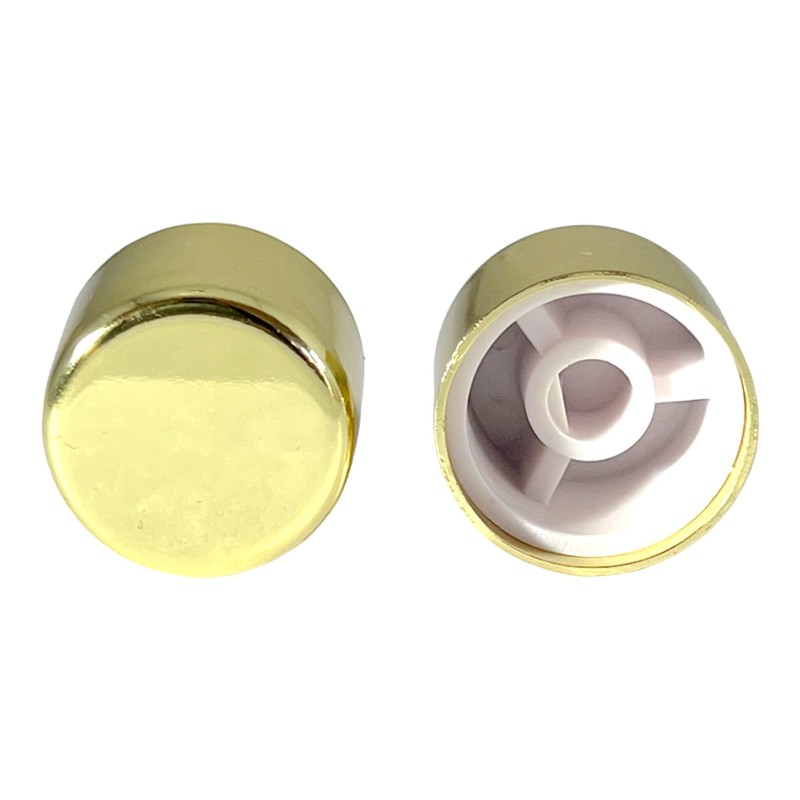 EVOGES Polished Brass Spare Universal Dimmer Knob, Pack of 2