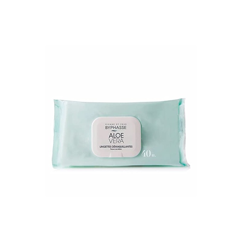 Byphasse Make Up Remover Wipes Aloe Vera Sensitive Skin 40