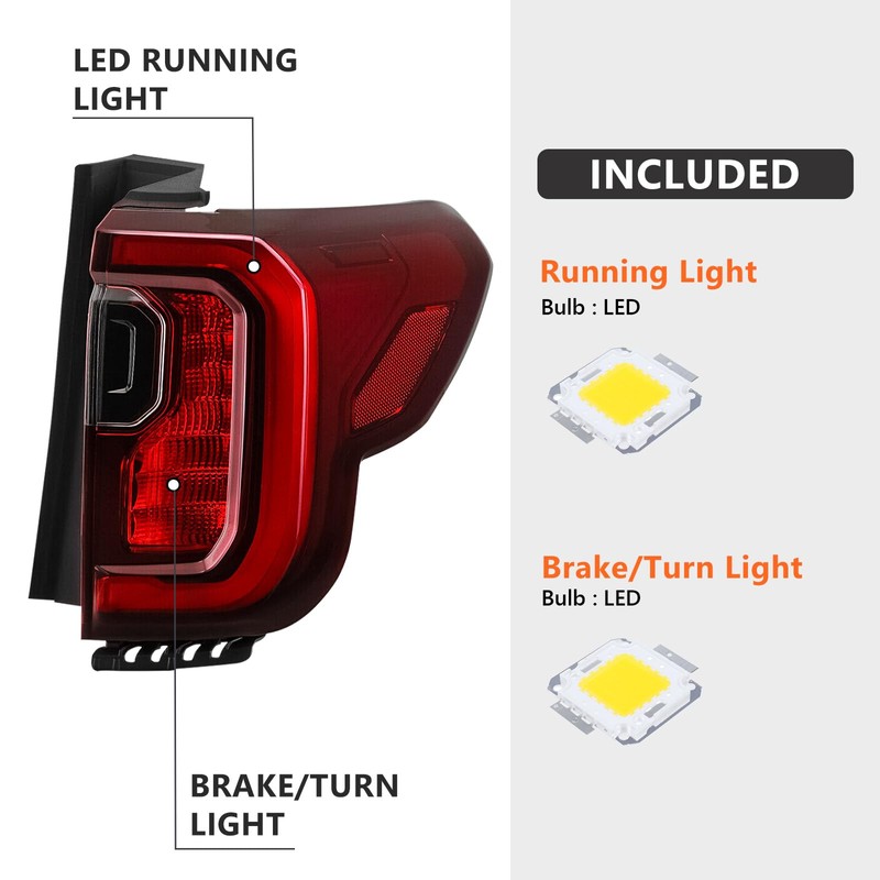 FIONE Tail Light Assembly Compatible with GMC Acadia 2020 2021