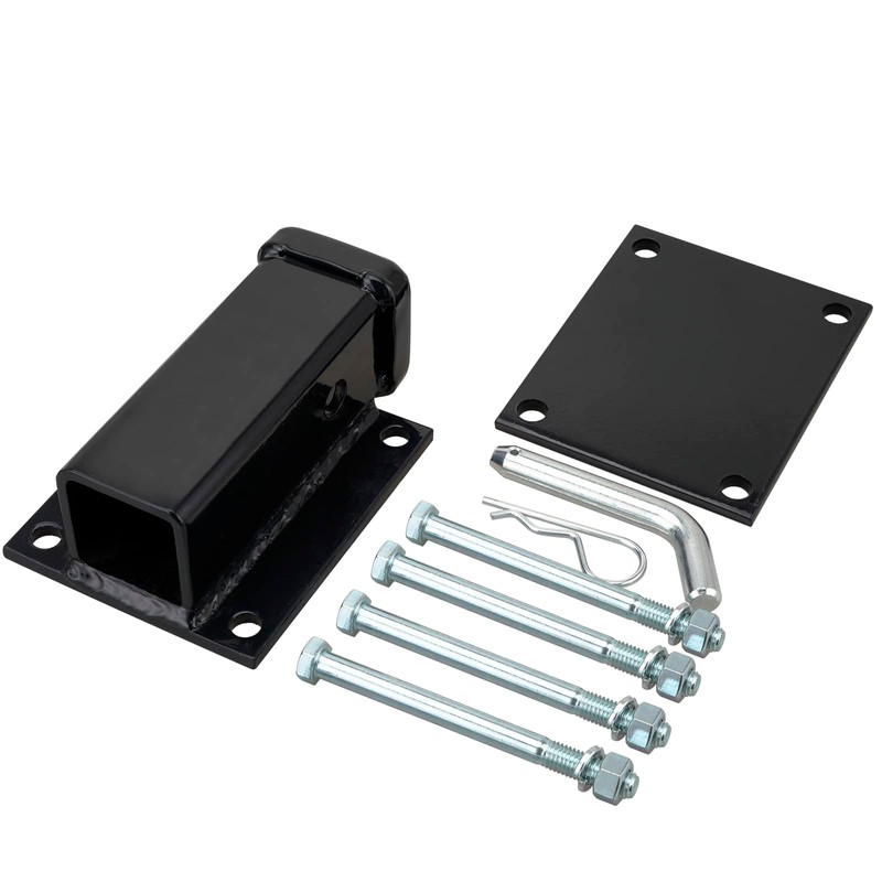 Geksion Bolt-on RV Bumper Hitch Receiver Adapter for 4-4.5'' Beams，2''