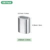 M METERXITY 100-Pack Aluminum Crimping Loop Sleeves, 2.5mm 3/32" Single