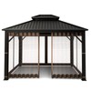 Gazebo Universal Replacement Mosquito Netting – Hugline 10' x 10'