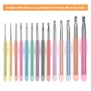BCMRUN Crochet Hooks Set,14 PCS Ergonomic Soft Grip Handles Knitting