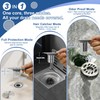 1.25"-2.6" Shower Drain Hair Catcher, Magnetic Floor Drain Stopper(1 Pack)