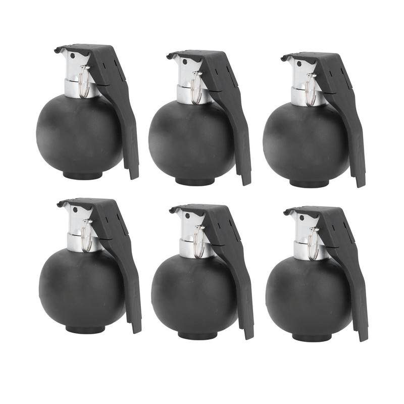 6PCS Kids Hand Grenades Toy with Realistic Sound Light Effect
