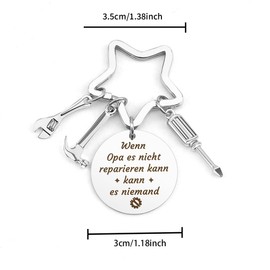 Nsetriu Father's Day Gifts for Grandpa Keyring Grandpa Gift Best Grandpa Gifts Birthday Gift Grandpa Birthday Gifts, If grandpa cannot repair it, no one can