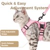 pangdi Cat Harness and Leash Set Escape Proof Tactical Small