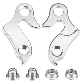 Bike Rear Derailleur Hanger Pack of 2 Rear Derailleur Hanger Replacement Bicycle Derailleur Hanger Aluminium Alloy Derailleur Hanger MTB Derailleur Hanger with Nuts for Bicycle Bikes Cycling