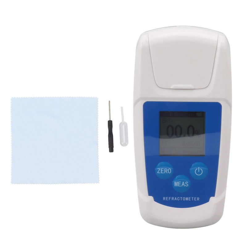 Digital Brix Refractometer with ATC, High Accuracy, Backlight Display, Wide