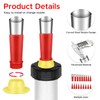 KACNON Stainless Steel Sealing Nozzle, 38 Pieces Universal Integrated Rubber