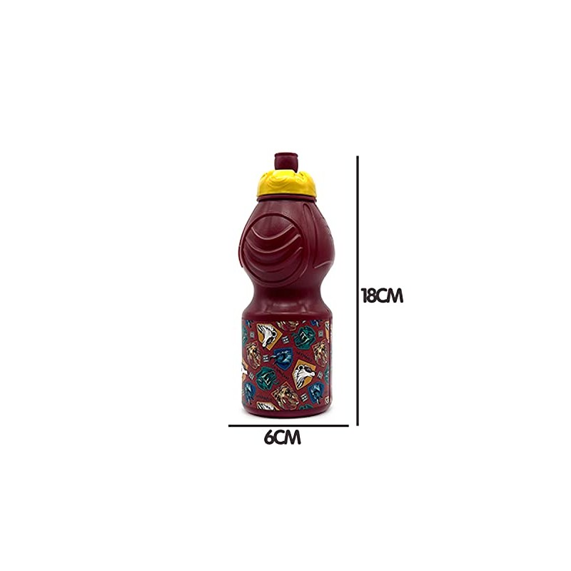 ICE TOYS Childrens School Bottle with Characters + Name Tag