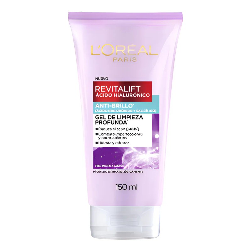 Kit Revitalift Anti Brillo Gel Crema Hidratante 50ml Limpieza Profunda